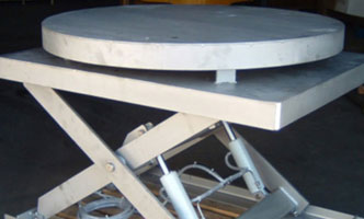 Stainless steel adjustable height work station